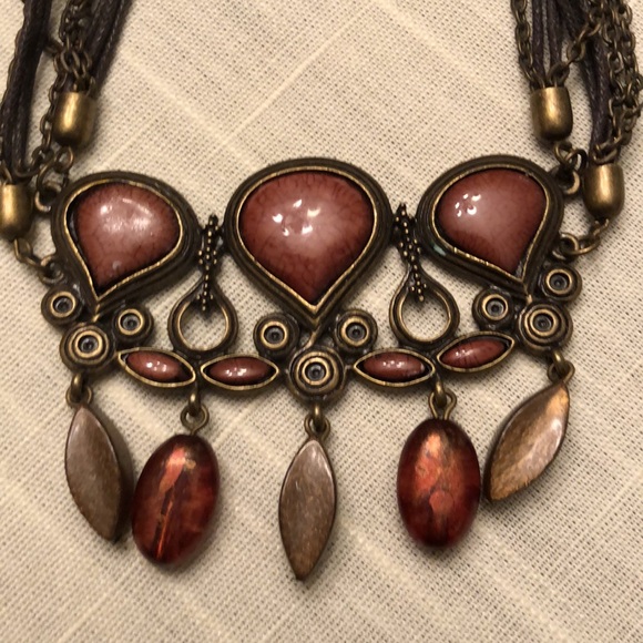 VINTAGE BIJOUX TERNER NECKLACE & EARRINGS NICKEL LEAD & CADMIUM FREE - #541 - Picture 2 of 15